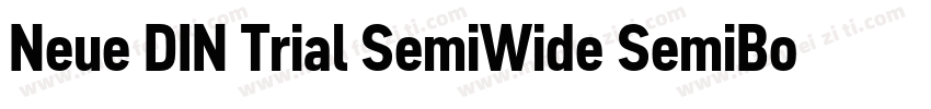 Neue DIN Trial SemiWide SemiBold字体转换